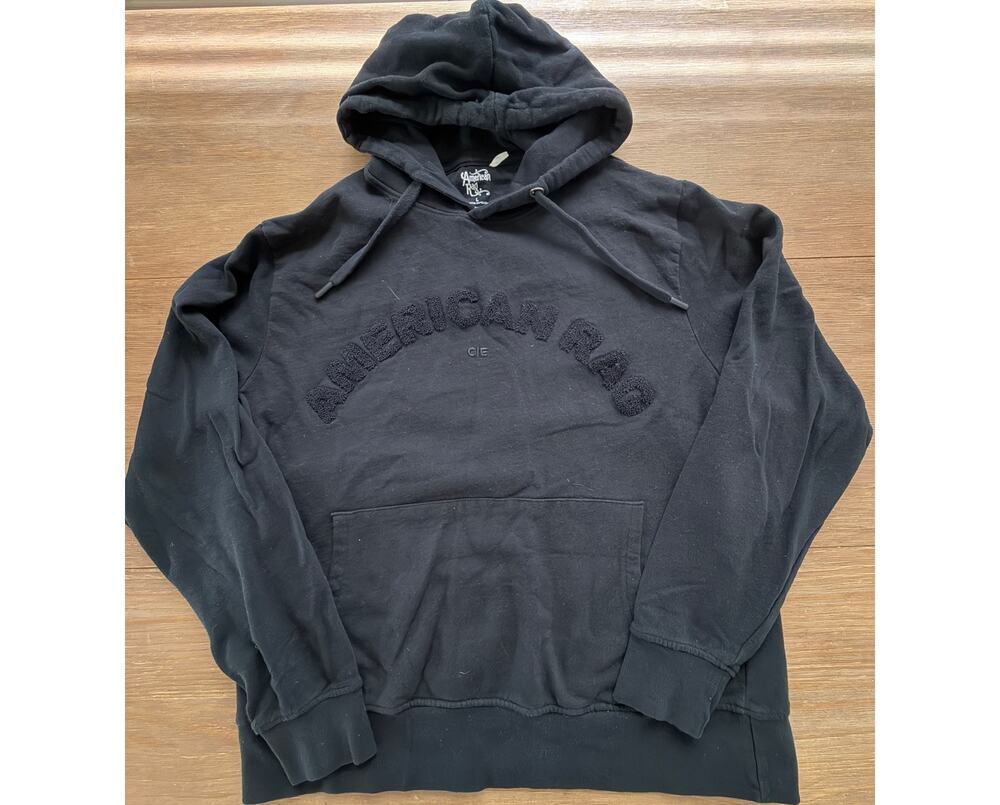 American Rag CIE “American Rag” Black Hoodie Sweatshirt Men’s Large Streetwear